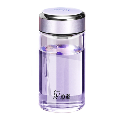 希诺正品办公家用可爱单层玻璃杯