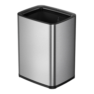 EKO垃圾桶家用敞口无盖厨房客厅不锈钢简约商用办公室2026新款