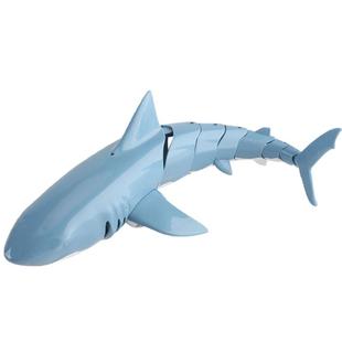 抖音同款遥控鲨鱼仿真鳄鱼电动摇摆游泳会动的鱼大白鲨遥控船玩具
