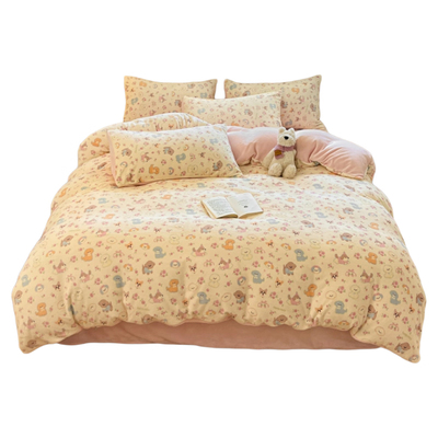 【A级母婴可用】牛奶绒被套单件