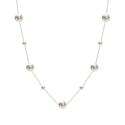 满天星珍珠项链女款2025新款轻奢高级感气质大气精致高级感毛衣链