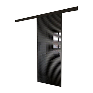 法式格栅推拉门三联动厨房卧室衣柜会议室隔断铝合金玻璃吊轨移门