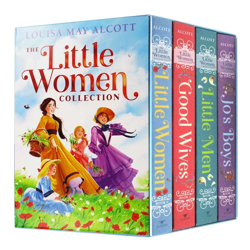 小妇人4册盒装 英文原版 The Little Women Collection 小妇人 好妻子 小男人 乔的男孩子们 英文版儿童文学小说 露易莎梅奥尔科特
