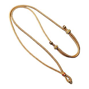 黄金吊坠绳挂绳手工编织项链玉坠绳子八宝罗盘配泰国系佛牌链子