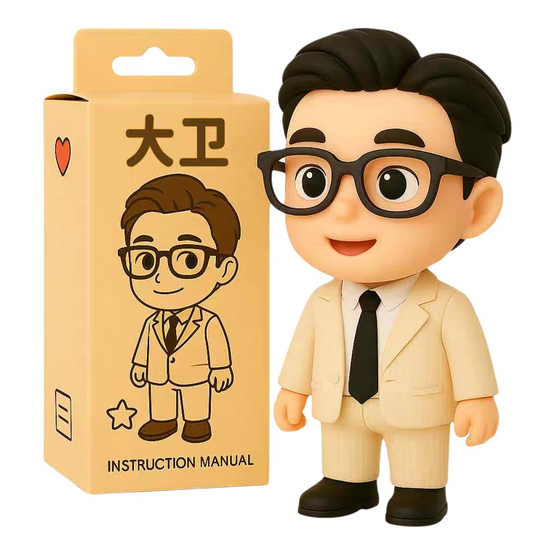 照片定制Q版3D打印浮雕凸起书包挂件钥匙扣情侣写实版Q版浮雕挂件