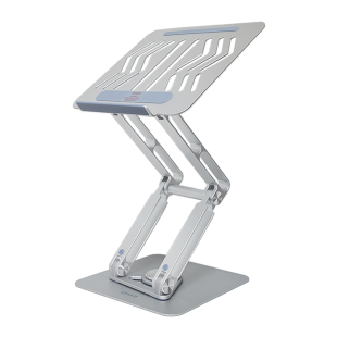 可旋转笔记本支架站立式桌面增高电脑托架悬空散热升降折叠支撑架