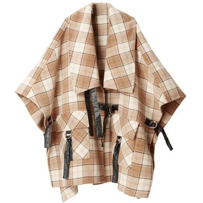 YueSpace斗篷休闲女士毛呢外套