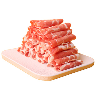 内蒙古羔羊羊肉片锡盟草原散养羔羊卷整条原切涮羊肉火锅食材