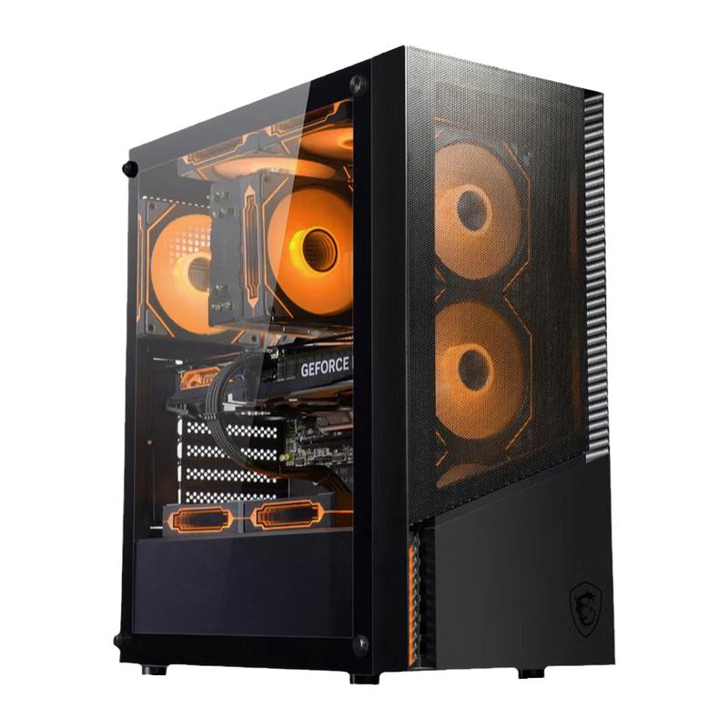 微星AMD主机R5 5600X/7500F/RX6500XT/7650GRE/9060XT/9070GRE台式电脑整机办公游戏电竞直播DIY组装机海景房