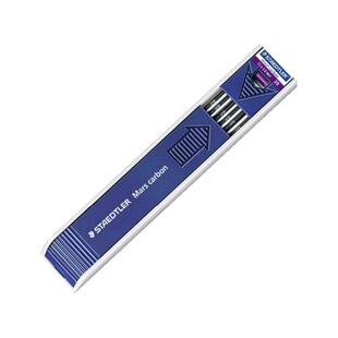 德国Staedtler施德楼200工程绘图笔铅芯2.0mm自动铅笔芯替芯不易断活动铅笔芯黑色自动笔进口2B/2h/4B/HB替芯