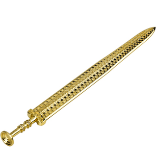 卧薪尝胆925纯银黄铜越王勾践剑摆件送男友领导生日励志礼物