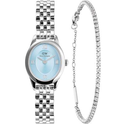 DW椭圆表+星光网球手链套装送礼