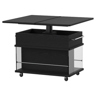 升降折叠茶几轻奢实木客厅家用小户型阳台茶台桌现代简约移动边柜