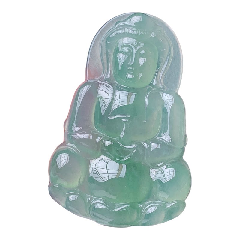 缅甸翡翠天然A货观音玉石冰种
