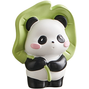 可爱熊猫文创冰箱贴磁贴2025新款卡通治愈系个性创意装饰品3d立体