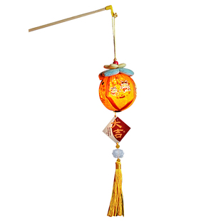 2026马年新款发光柿子灯笼新年过年春节装饰儿童成品花灯手提挂件