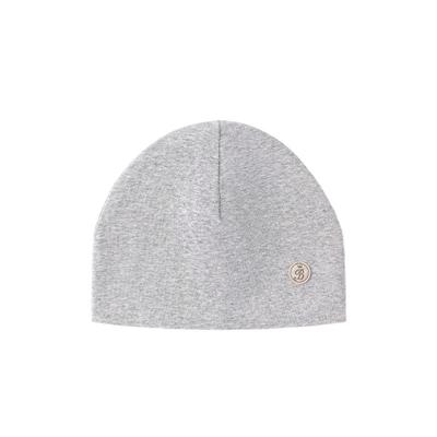 babylove婴儿纯色帽子胎帽秋冬季百搭男女宝宝包头帽棉保暖套头帽