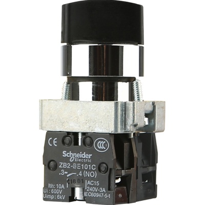 施耐德三档旋转开关自锁XB2BD33C两常开22mm选择转换开关XB2BD21C