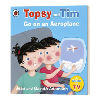 英文原版绘本 Topsy and Tim Go on an Aeroplane 托普西和蒂姆生活体验 坐飞机 英文版 Jean Adamson 进口英语原版书籍