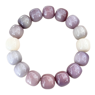 小红薯紫莓奶昔菩提手串绕指柔学生佛珠文玩学生菩提子盘玩手链男