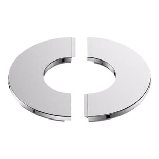 不锈钢分体式燃气热水器排气管装饰盖排烟管道三角阀50遮丑盖圆形