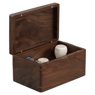 一纪全实木放印章收纳盒私人字画落款印章收藏盒子竖放大容量锦盒