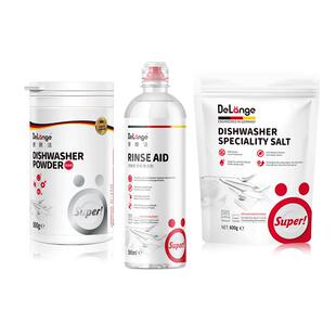 DeLange德朗洁洗碗粉洗涤粉三件套装德国进口西门子AEG美诺适用
