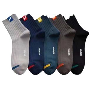 爆款袜子男士防臭吸汗透气中筒运动袜春夏加厚款四季耐磨足球耐穿