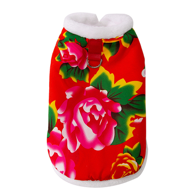 东北花袄小猫咪衣服秋冬季