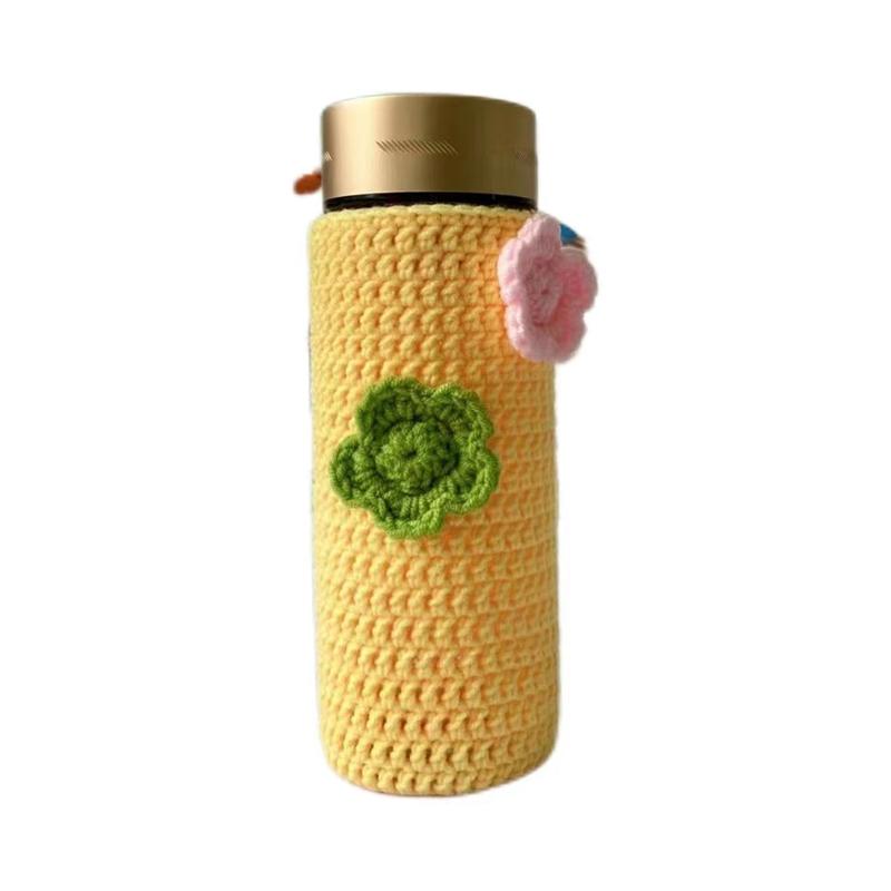高端定制纯手工钩织防烫手水杯套