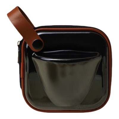 里作冰玉玻璃旅行茶具户外便携式收纳车载盖碗茶杯快客杯随身茶具