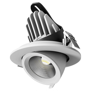 服装店cob象鼻灯4500K婚纱童装专用超亮防眩高显指嵌入式led射灯