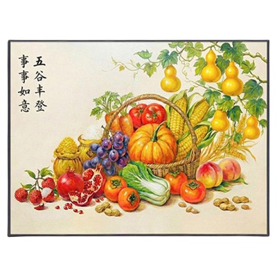 五谷丰登事事如意餐厅装饰画