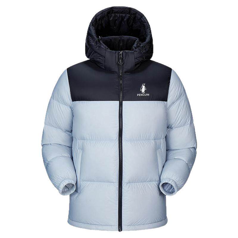 骆驼企鹅粉色羽绒服女款冬季新款保暖防风短款面包服小个子外套