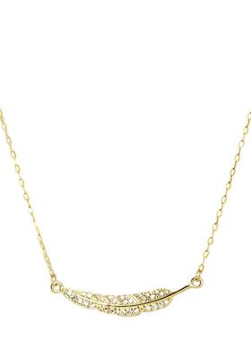 榕树下S925银简约锆石吊坠