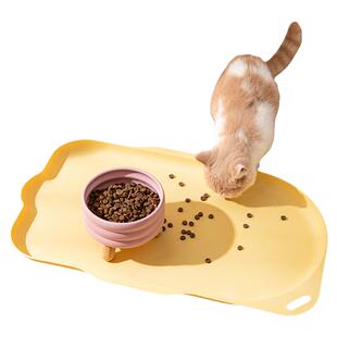 宠物专用餐垫防水防滑猫狗狗咪餐盘不易打翻宠物猫碗垫子大号餐垫