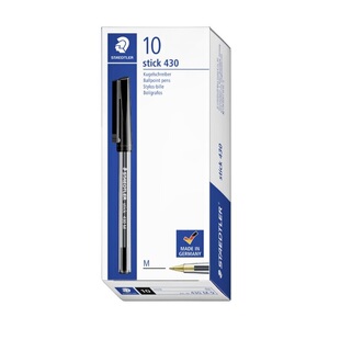 德国STAEDTLER施德楼430M铁甲武士圆珠笔原子笔红蓝黑书写顺滑