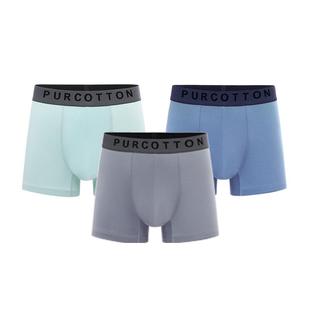 全棉时代男士加大码内裤纯棉中腰平角内裤男生四角四角短裤