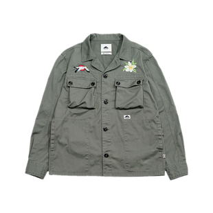 URBAN FOREST春秋季复古四袋工装夹克青年宽松美式工装外套男潮牌