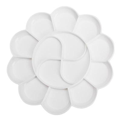 得力学生美术用国画油画调色盘