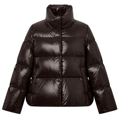 【鸭绒立领】Hazzys哈吉斯时尚宽松面包羽绒服女士秋冬通勤外套