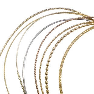 臻怡18K金手圈进口万能记忆弹力手链AU750针式调节项链DIY路路通