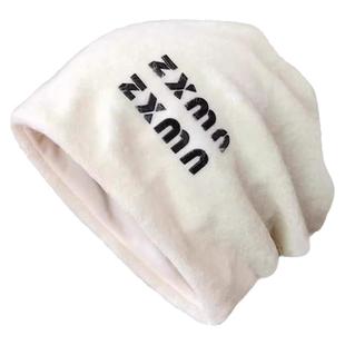 懒惰风堆堆帽子女2020新款秋冬季加厚保暖护耳包头帽套头月子冷帽