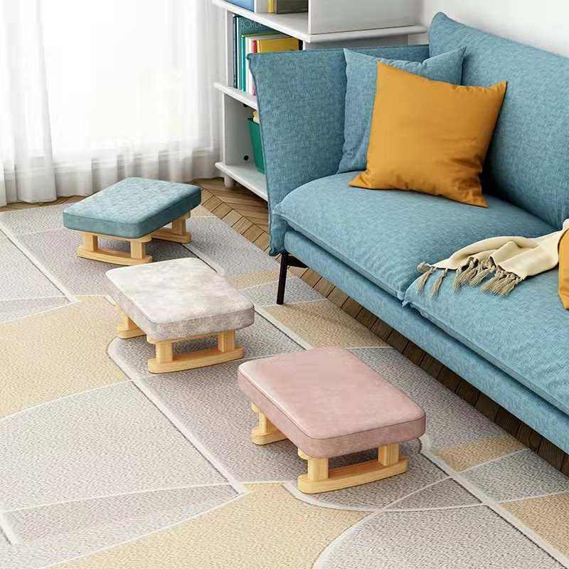 厂家直供家用矮凳客厅卧室科技凳子商场换鞋小可拆洗创意艺布凳