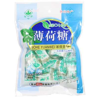 扬州特产绿叶薄荷糖袋装清新口气