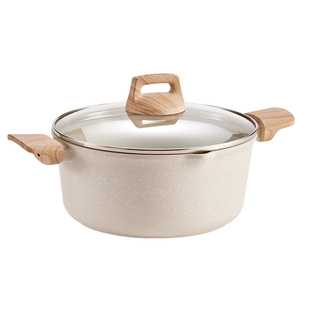 苏泊尔汤锅家用星星石蒸煮不粘锅麦饭石色煮粥拉面双耳锅加厚炖锅