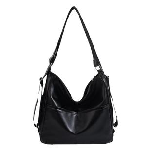 Mankok防水双肩包斜挎包女三用通勤包包2025新款春季托特包单肩包