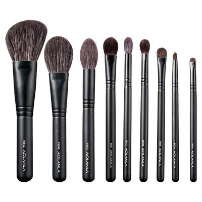 aolanla长柄九件套动物毛化妆刷