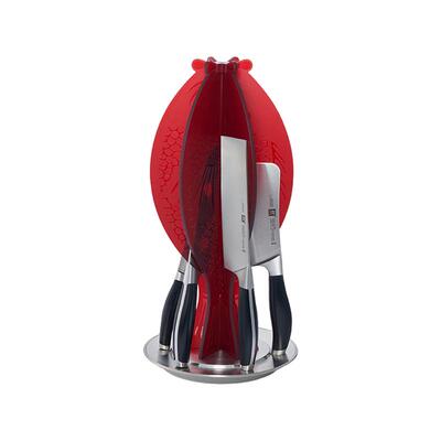 德国双立人锦鲤旋转刀架刀具套装厨房家用菜刀切片刀剪刀磨刀棒