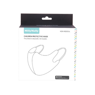 米莉马莉3d立体儿童口罩透气宝宝一次性秋冬款婴幼儿防护口耳罩